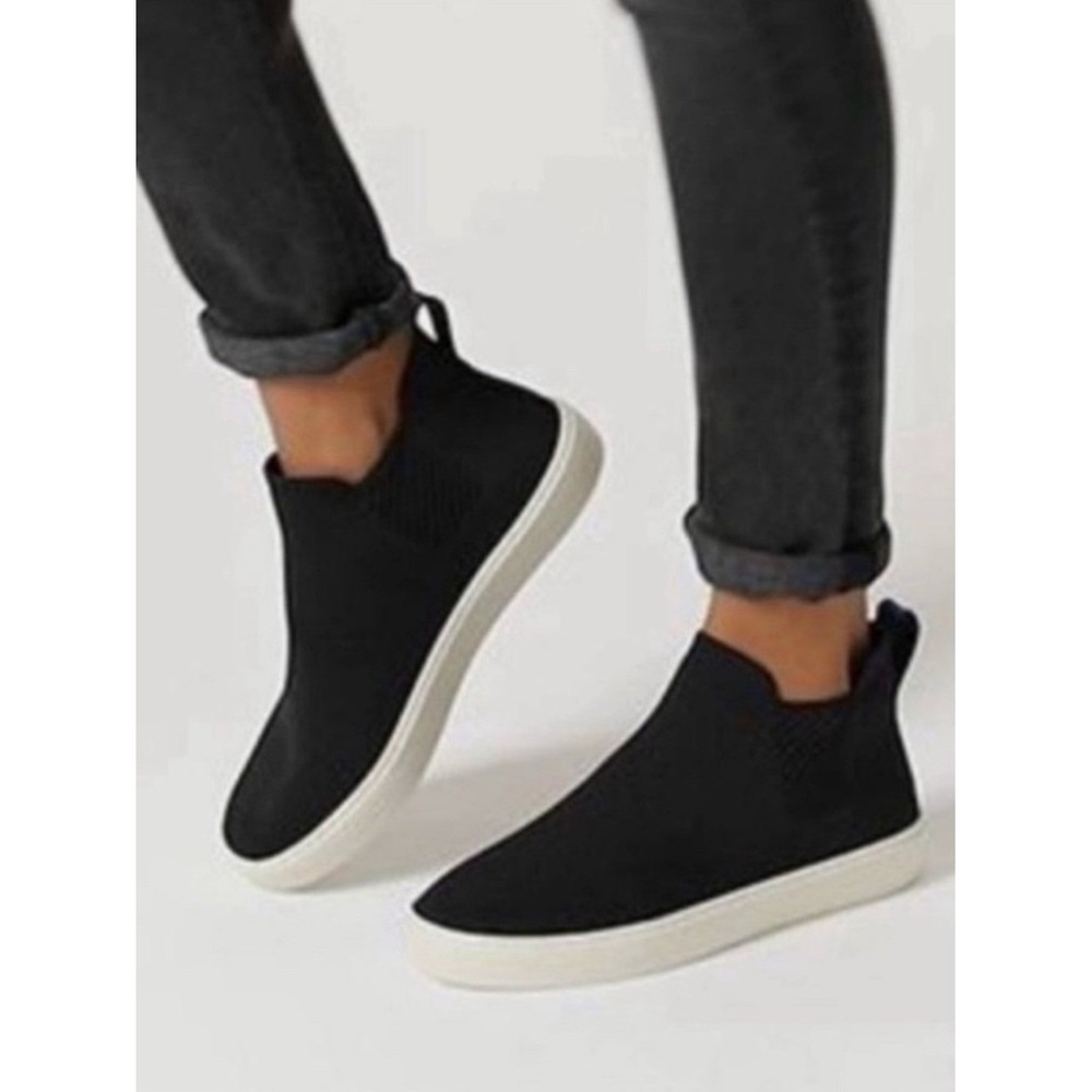 ROTHY'S Women's The Chelsea Knit Ankle Boot Black Size 8